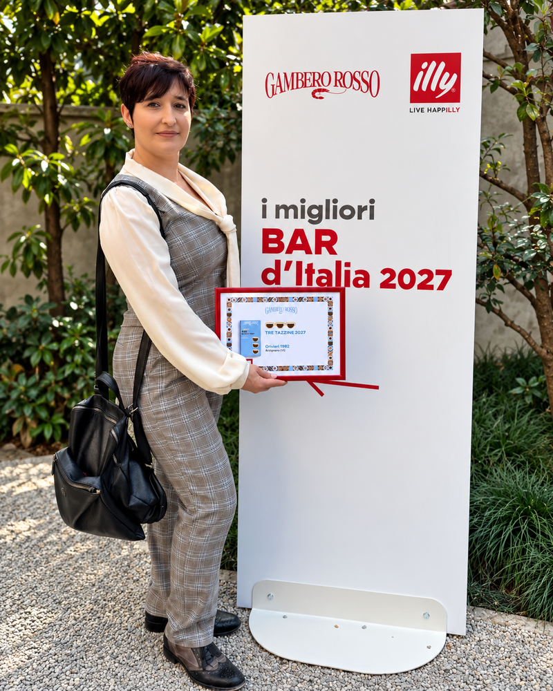 Olivieri 1882 premiato con Tre Tazzine e Tre Chicchi nella guida Bar d’Italia 2027 di Gambero Rosso
