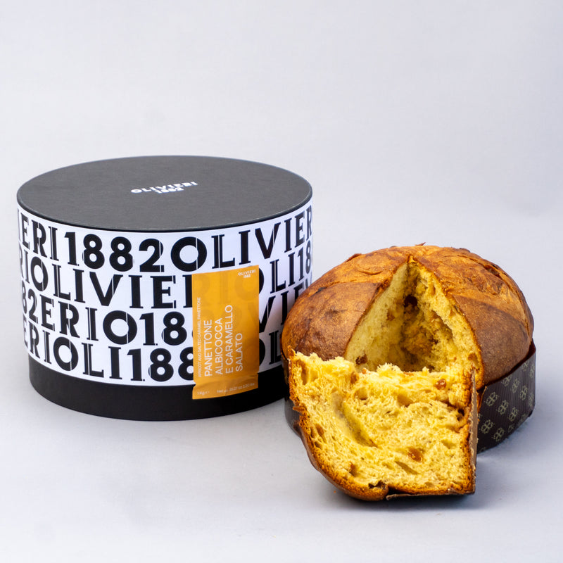 Panettone Albicocca e Caramello Salato Cappelliera