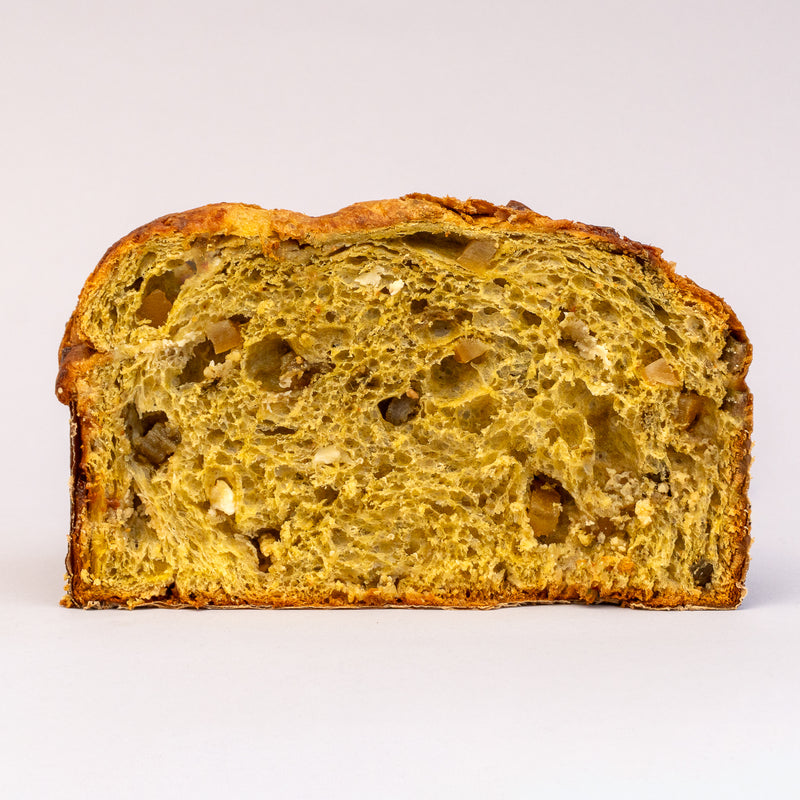 Panettone Thè Matcha, Yuzu e Cioccolato bianco