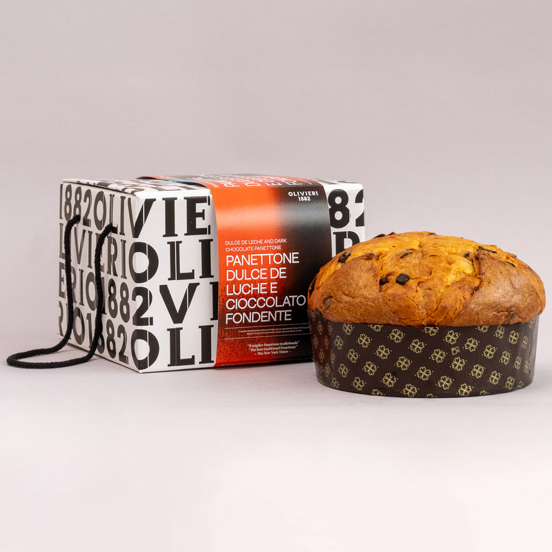 Panettone au dulce de leche et au chocolat noir