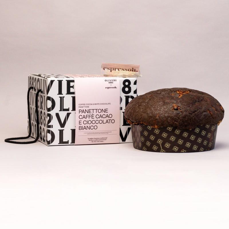 Panettone Caffè, Cacao e Cioccolato Bianco - Olivieri 1882 x Espressoh