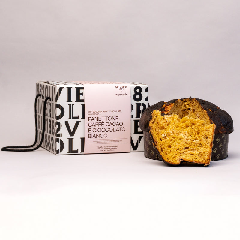 Panettone Caffè, Cacao e Cioccolato Bianco - Olivieri 1882 x Espressoh