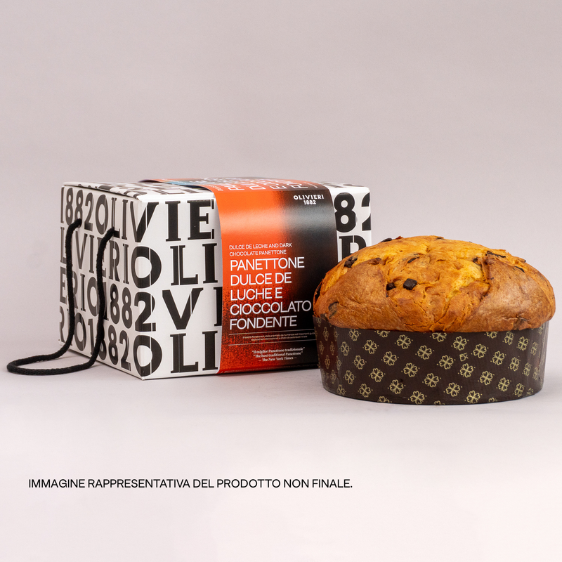 Panettone Dulche de Leche e cioccolato fondente
